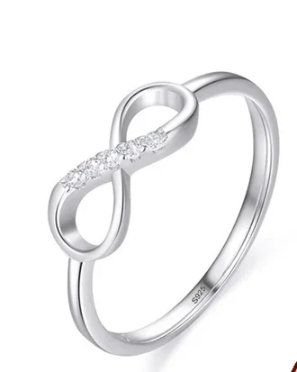 Anel Prata Infinito