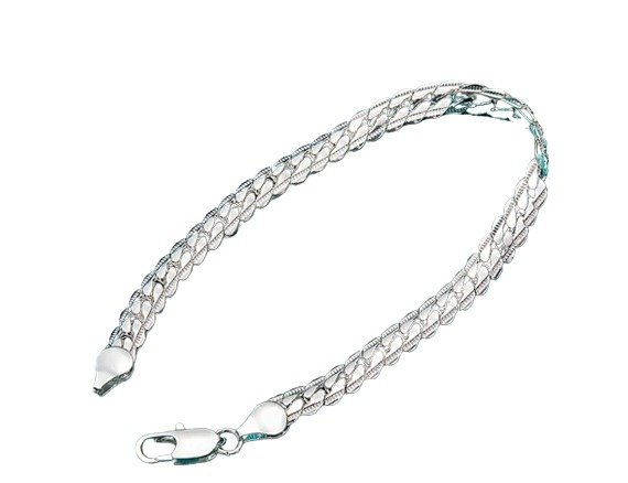 Pulseira Corrente Cobra Prata