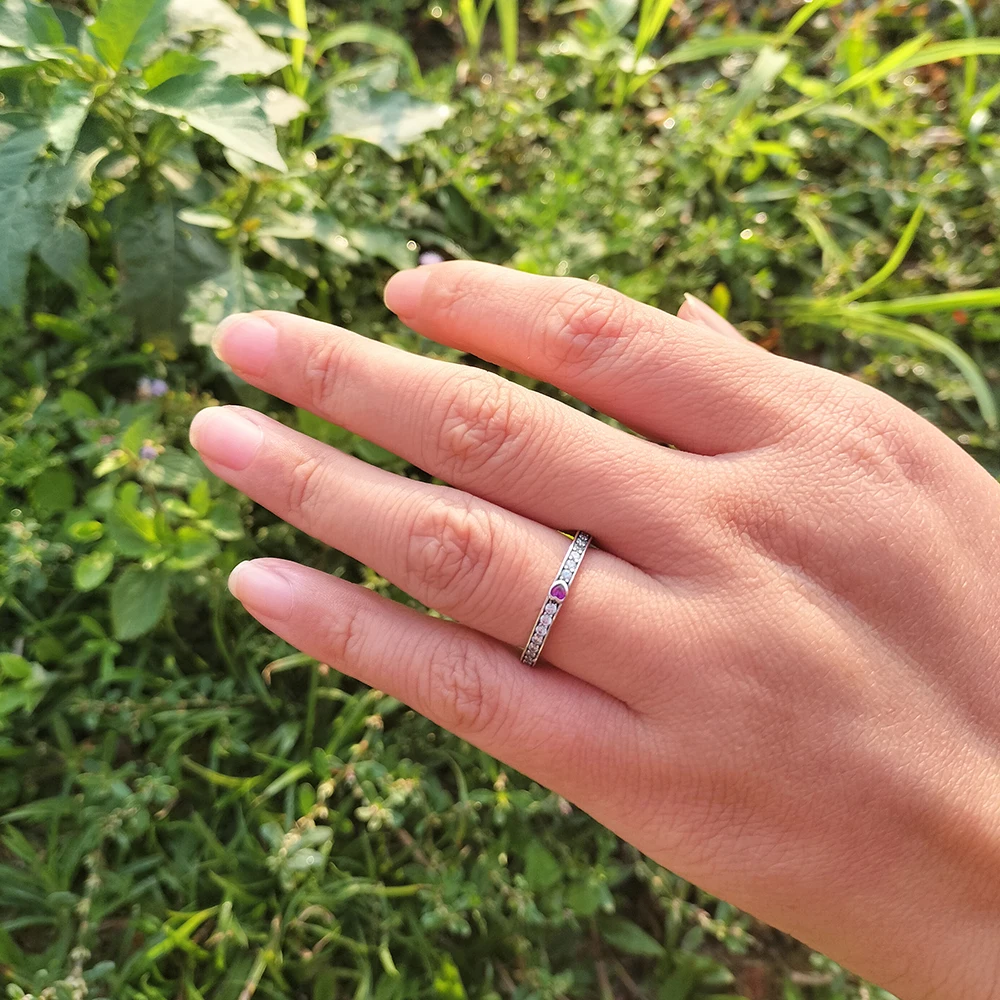 Anel de Prata Trabahado Com Coração - Imagem 2