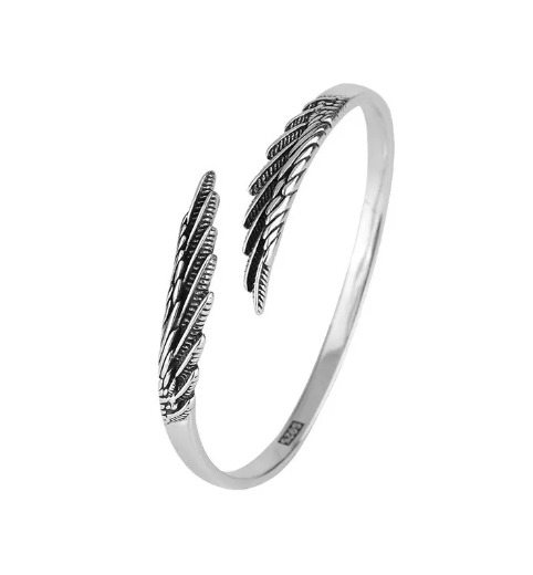 Bracelete em Prata Aberto Vintage