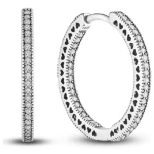 Brincos de Prata 925 Argolas Trabalhadas