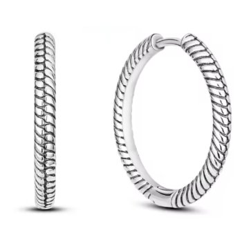 Brincos de Prata Argola com Coração Zircônias