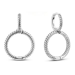 Brincos de Prata Duplos Trabalhados
