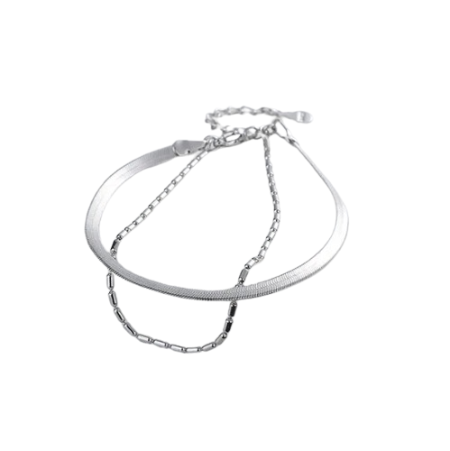 Pulseira e corrente em Prata