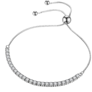 Pulseira em Prata com Brilhantes em Zircônia