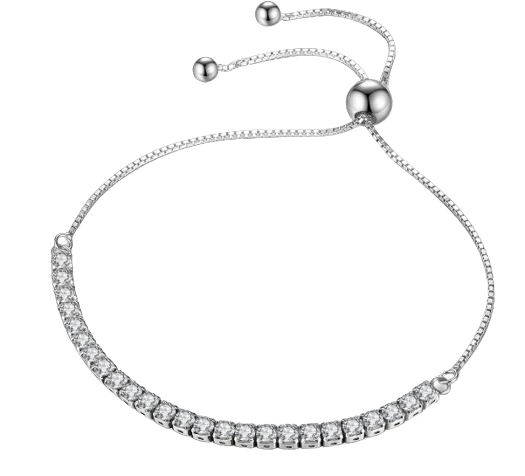 Pulseira em Prata com Brilhantes em Zircônia