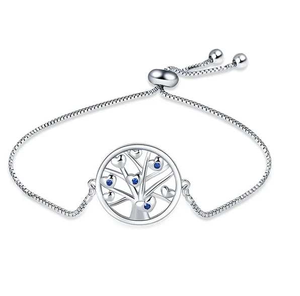 Pulseira de Prata Árvore da Vida