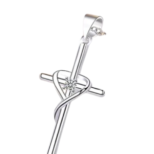 Colar em Prata Crussifixo Liso