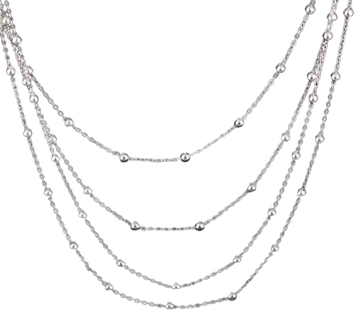 Colar em Prata Multi Camadas