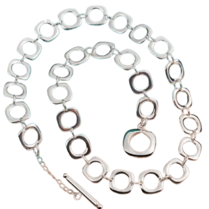 Colar em Prata Quadrado