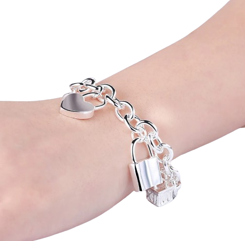 Pulseira de Prata Fechaduras - Imagem 3