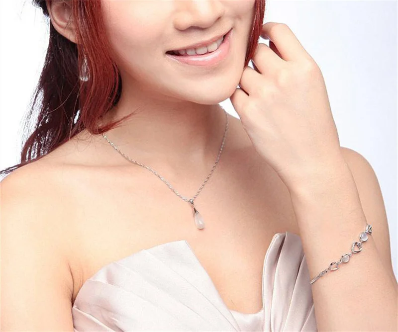 Conjunto de Joias de Prata Gota de Água - Imagem 5