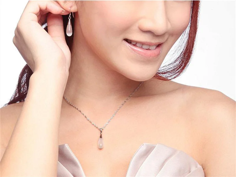 Conjunto de Joias de Prata Gota de Água - Imagem 4