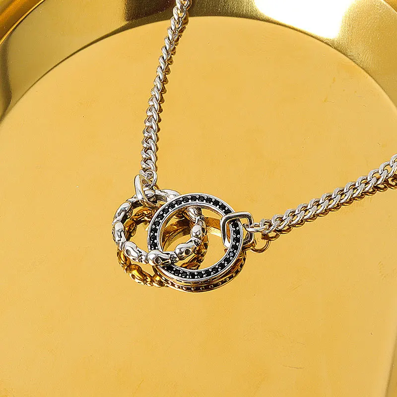 Colar de Prata com Pingente Duplo - Imagem 3