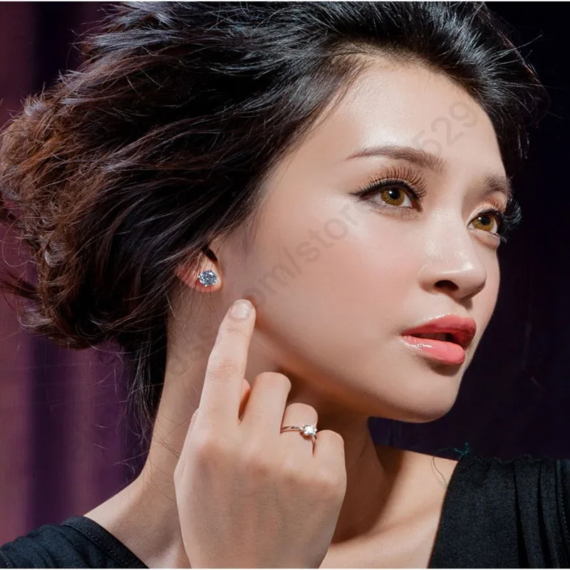 Anel de Prata 925 com Diamante Solitário - Imagem 4