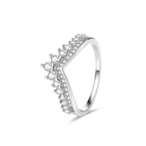 Anel em Prata coroa Trabalhada