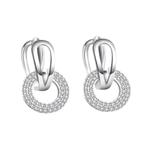 Brincos de Prata Stily Cravejados