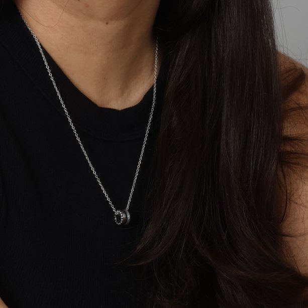 Colar de Prata 925 com Pingente Anel - Imagem 2