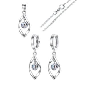 Conjunto de Joias De Prata Gota