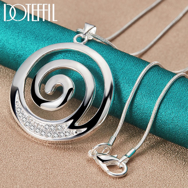 Colar em Prata Espiral Pendant - Imagem 2