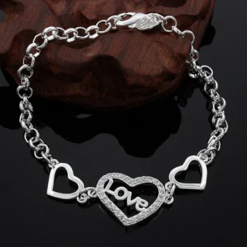 Pulseira De Prata Love