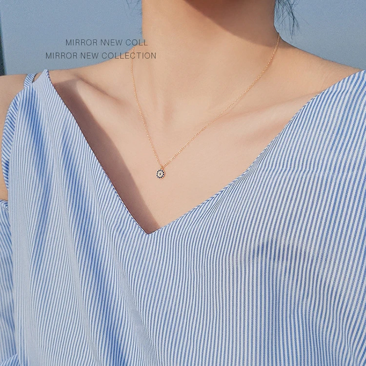 Colar de Prata Olho Grego Redondo - Imagem 3