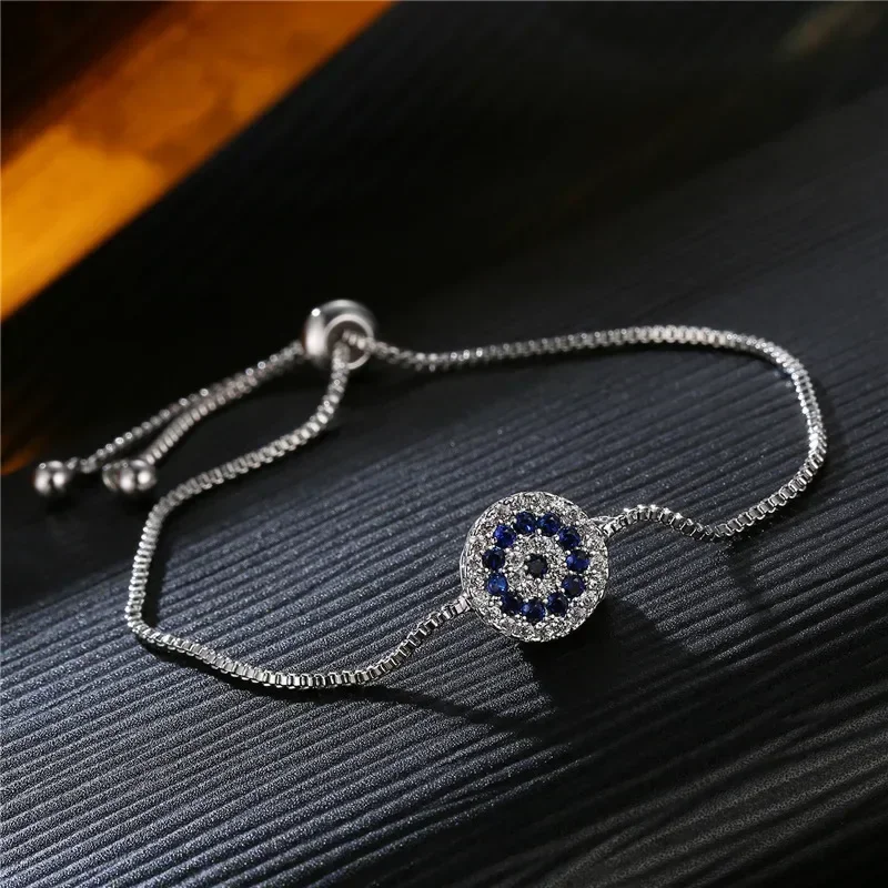 Pulseira de Prata com Brilhantes Coloridos - Imagem 3