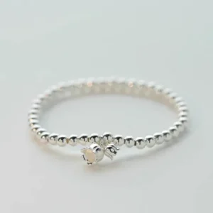 Pulseira de Prata Pingente Tulipa