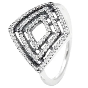 Anel de Prata Losango