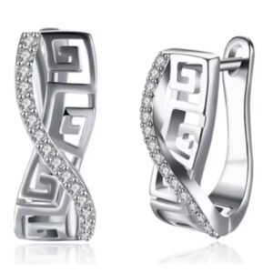 Brincos de Prata com Zircônias