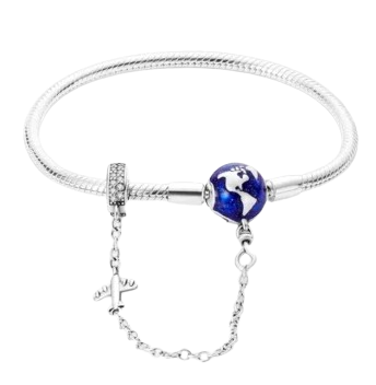 Pulseira de Prata Fecho Viagem