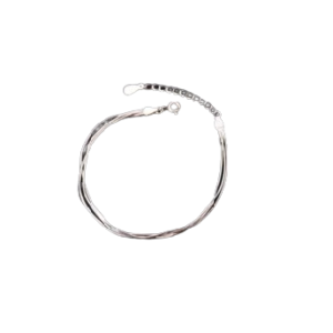 Pulseira de Prata Três Camadas