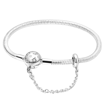 Pulseira de Prata Trava Galáxia