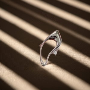 Anel de Prata vazado