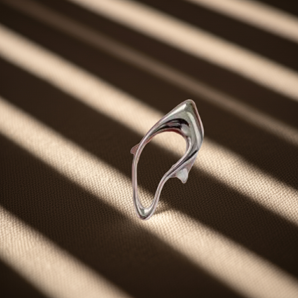 Anel de Prata vazado