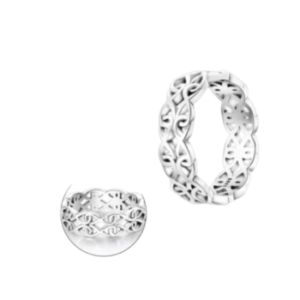 Anel de Prata Olho Duplo