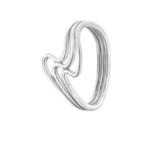 Anel de Prata 925 Ondas Vazadas