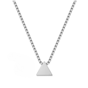 Colar de Prata Pirâmide