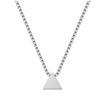 Colar de Prata Pirâmide