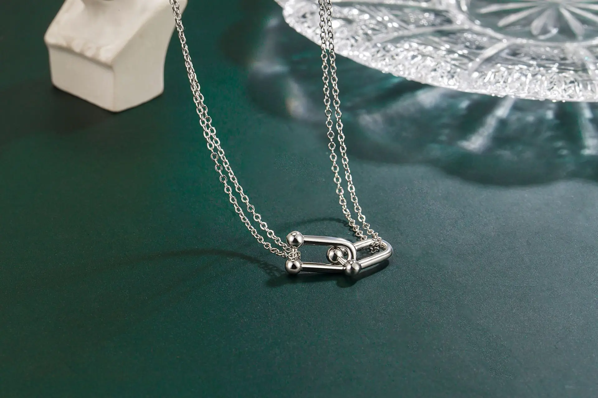 Colar de Prata Charme Ferraduras - Imagem 4