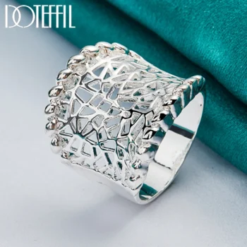 Anel de Prata Largo Desenhado - Imagem 5