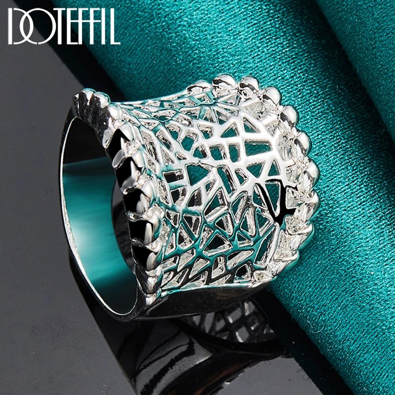 Anel de Prata Largo Desenhado - Imagem 3