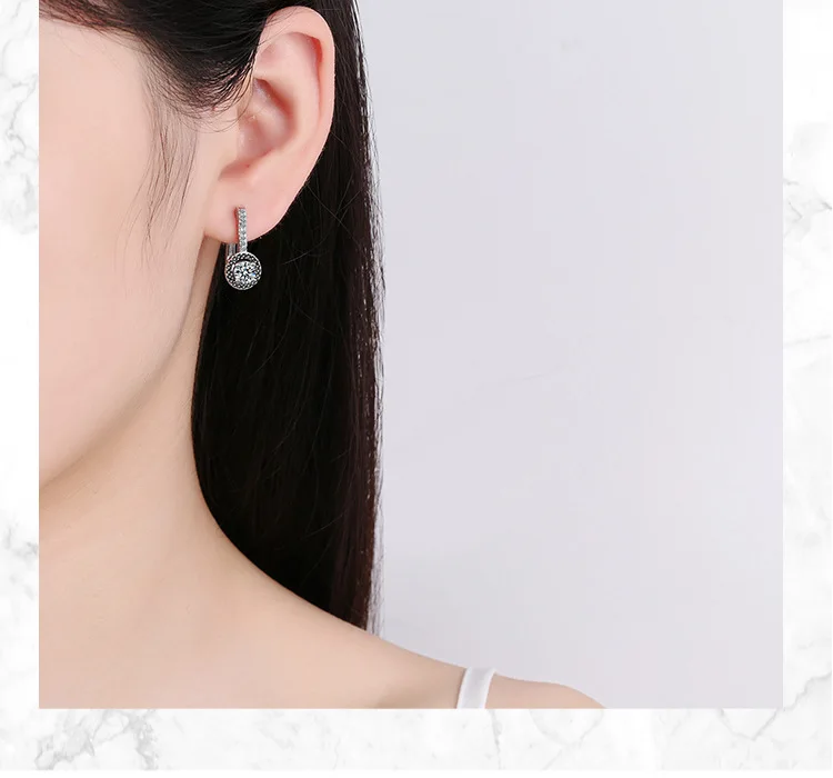 Brincos de Prata Vintage com Brilhante - Imagem 2