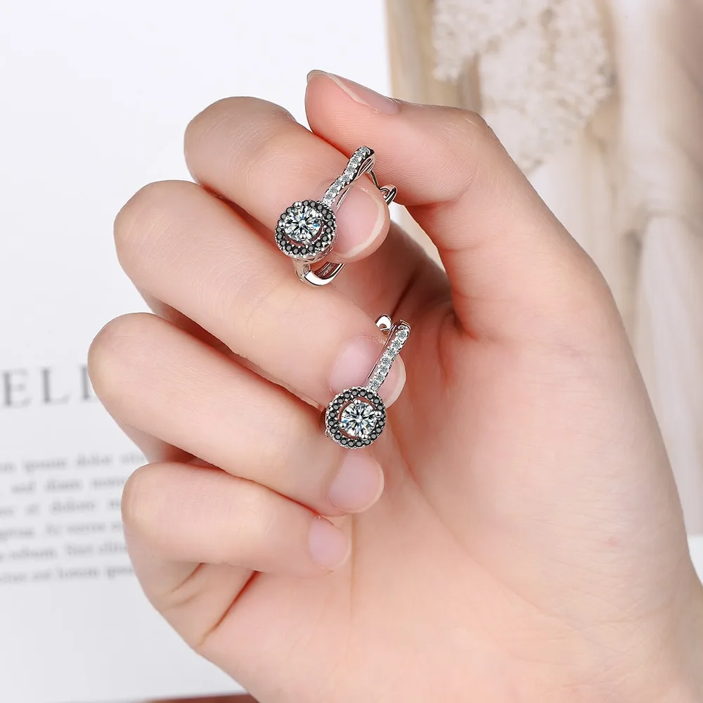 Brincos de Prata Vintage com Brilhante - Imagem 3