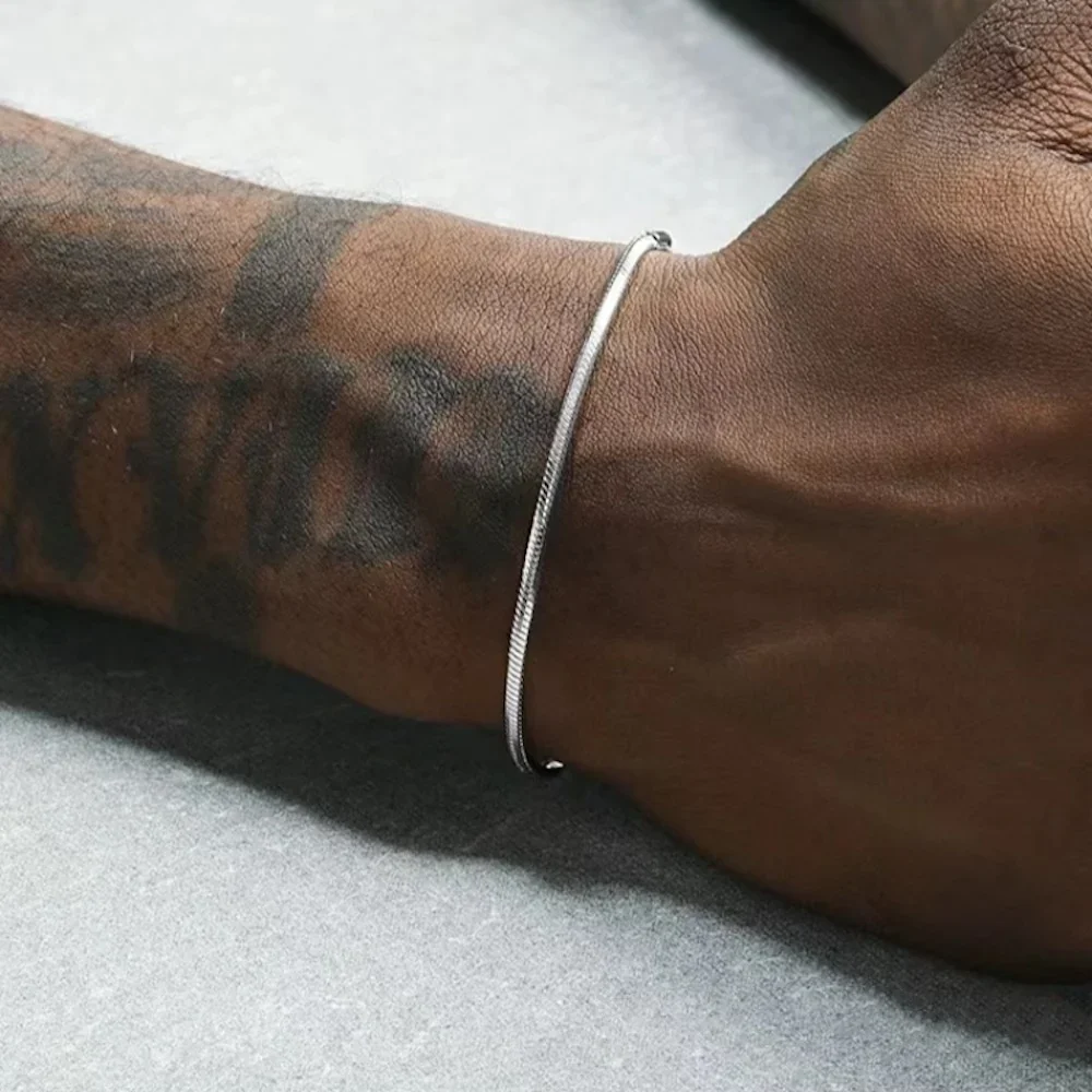 Pulseira de Prata Masculina Punk Party - Imagem 4