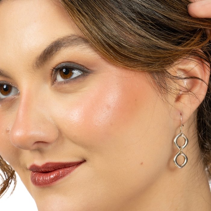 Brincos Prata 925 Geométricos