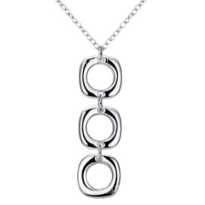 Colar de prata 925 geométrico