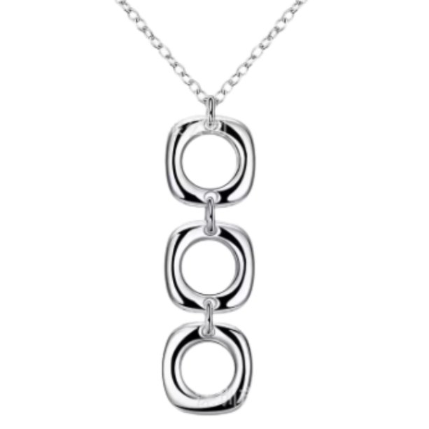 Colar de prata 925 geométrico