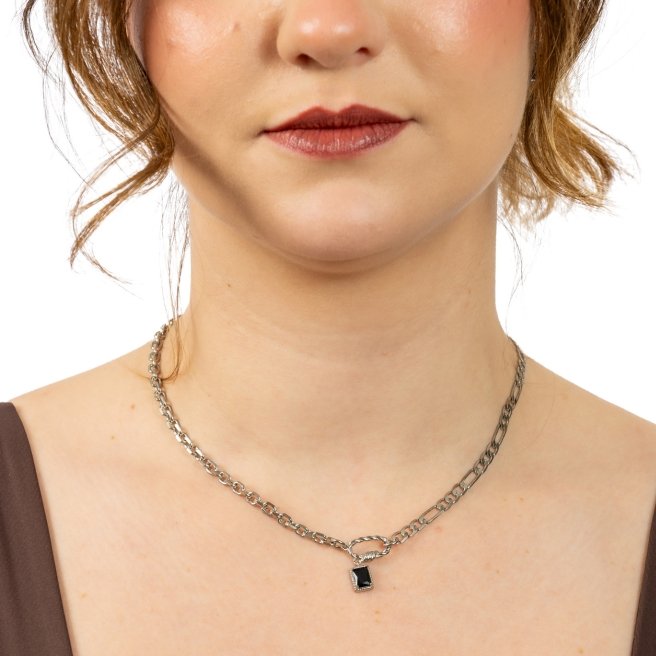 Colar de prata 925 minimalista feminino