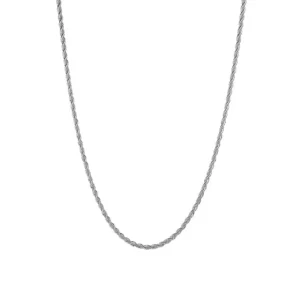 colar de prata 925 corrente grumet